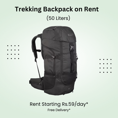 Trekking Backpack 50L on Rent