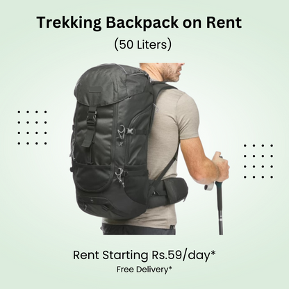 Trekking Backpack 50L on Rent