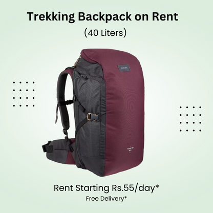 Trekking Backpack 40L on Rent