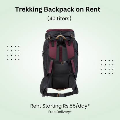 Trekking Backpack 40L on Rent