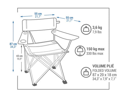 Foldable Camping Chair on Rent